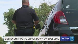 Bettendorf Police cracking down on speeding drivers