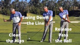 Fred Couples Drill - Downswing - Clear the Hips and Release pass the ball