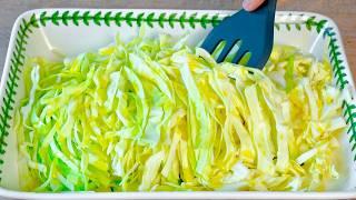 It’s so delicious and easy! In winter you should eat more cabbage! New way to cook cabbage