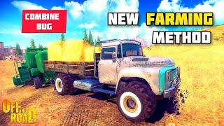 NEW QUICK FARMING METHOD WITH ZED TRUCK AND COMBINE BUG | OFF THE ROAD, OPEN WORLD DRIVING GAME