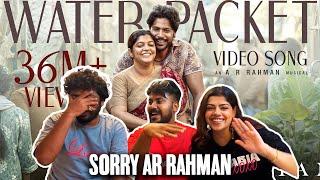 Water Packet Song Reaction | RAAYAN | Dhanush | Sun Pictures | A.R. Rahman | Santhosh Narayanan