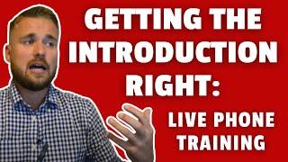 Getting the Introduction Right: Live Medicare Call Training