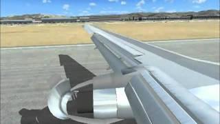 Boeing 737-200 Thrust Reverser Action FSX