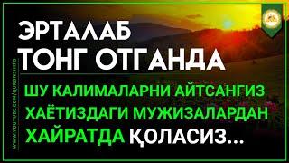 ЭРТАЛАБДА АЛБАТТА ЭШИТИНГ! ЖУДА КУЧЛИ МАЪРУЗА