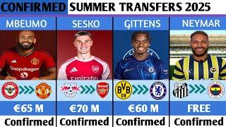THE LATEST CONFIRMED TRANSFERS NEWS AND RUMORS SUMMER 2025,SESKO TO ARSENAL,MBEUMO TO MAN UNITED