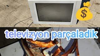 televizyon parçaladik #ekgelir #hurda #scrap #copper #bakır #aluminium #alüminyum #television