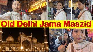 Jama maszid night view | old Delhi jama maszid |Best street shopping| jama maszid delhi #jamamasjid