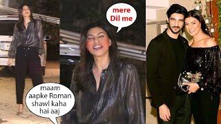 Sushmita Sen Gets Red Blushing When Media Asked About Boyfriend Roman SHawl Couldnt Stop Smiling