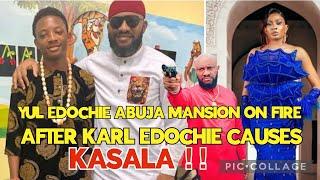 Yul edochie mansion on fire after Karl edochie causes KASALA !!