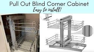 Pull out blind CORNER CABINET for Kitchen REVIEW