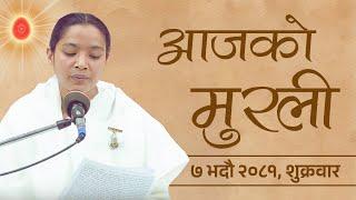 आजको मुरली : ७/०५/२०८१ शुक्रबार | Today's Nepali Murali : 23/08/2024