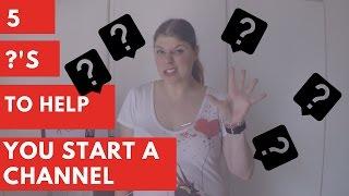 Social Bard 5 Questions to help when Starting a new YouTube channel