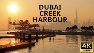  Dubai Creek Harbour Walk – Stunning 4K UHD 60FPS | Luxury Lifestyle & Skyline Views