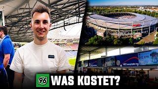 Ticket, Essen, Anreise Was kostet ein Stadionbesuch in der Heinz von Heiden Arena von Hannover 96?