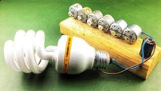 Free Energy Electricity Generator Using DC Motors , Science School Project Experiment