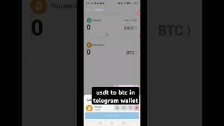 Swap USDT to BTC in Telegram Wallet (Step-by-Step Guide!)