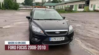 VIN CODE FORD FOCUS 2008 2010