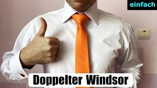 Krawatte binden - Doppelter Windsor