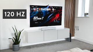 Ultra Clean & Modern TV/Gaming Setup: 2022 Living Room Tour