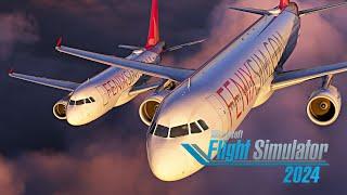 *First Flight*  Fenix A320 and Vatsim in  MSFS 2024