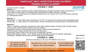 Drug Inspector Coaching