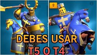 USAR TROPA T4 O TROPA T5 EN 2024 | RISE OF KINGDOMS ESPAÑOL