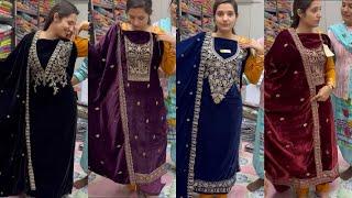 Hum leke aaye sabse alag velvet k suits 8587919291 order no.