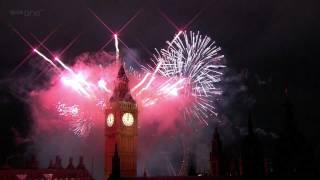 London Fireworks 2012 in full HD - New Year Live - BBC