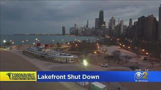 Police Clear Lakefront Of Stay-At-Home Order Violators