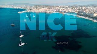 Aerial View of Nice, France by Drone in 4K UltraHD 