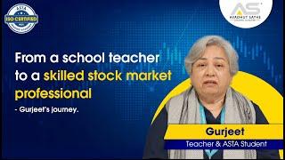 From a School Teacher to a skilled market Professional