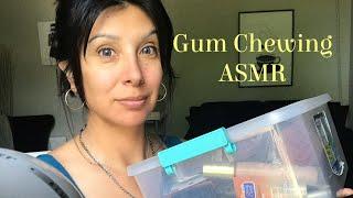 Gum Chewing ASMR | Makeup Collection Sorting 