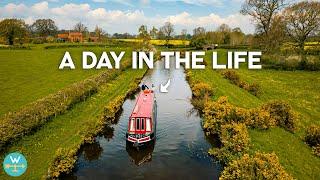 DAILY LIFE ABOARD A CANAL BOAT (cruising Great Britain)