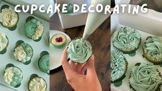 Satisfying Real Time Cupcake Decorating: Beautiful Buttercream Piping