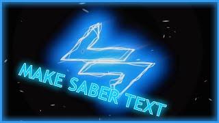 How To Make Saber Intro On iOS