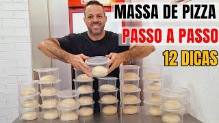 MASSA DE PIZZA PROFISSIONAL I A MELHOR E MAIS FÁCIL DO YOUTUBE I CUSTA R$0,87 PRA FAZER I 12 DICAS