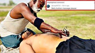 FULL BODY MASSAGE ASMR FOR SLEEP MEN | BELLYBUTTON MASSAGE ON DEMAND | MOST RELAXING MASSAGE ASMR