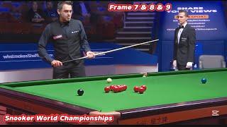 Snooker World Championships Ronnie O’Sullivan VS Kyren Wilson ( Frame 7 & 8 & 9 )