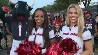 Fans gather for Texans training camp first open practice