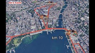 Zurich Marathon 2024: fly over the marathon course! Video of the race path.