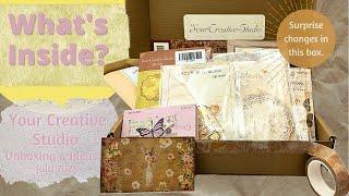 Your Creative Studio Unboxing & Ideas: July 2024 Review Vintage Stationery Subscription  Box