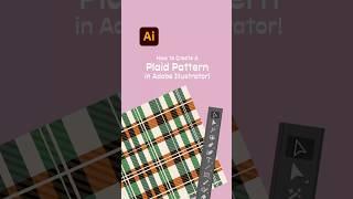 How to make a plaid pattern in #adobeilustrator #illustratortutorial #patterntutorial