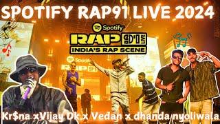 Spotify Rap 91 @Live Mumbai 2024 with Vijay dk, Krsna, Vedan, McGawthi | Spotify Rap91 2024 FullVlog