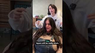 She wanted her layers REALLY SHORT!!!!???