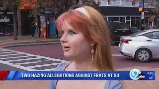 Two hazing allegations against frats at Syracuse University