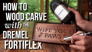 How to Wood Carve/Power Carve with the Dremel Fortiflex