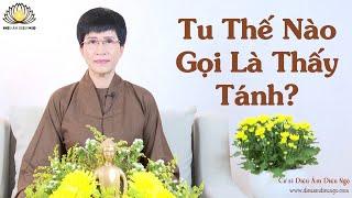 TU THẾ NÀO GỌI LÀ THẤY TÁNH- Cư sĩ DIỆU ÂM DIỆU NGỘ