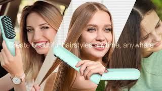 Webeauty Cordless Hair Straightener Brush is officially unveiled! #webeauty #hairstyle #fyp