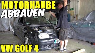 VW GOLF 4 MOTORHAUBE AUSBAUEN / DEMONTIEREN TUTORIAL / ANLEITUNG