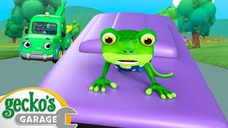 Stuck on the Bus! | Gecko's Animal Pals | Animal & Vehicle Cartoons | Cartoons for Kids